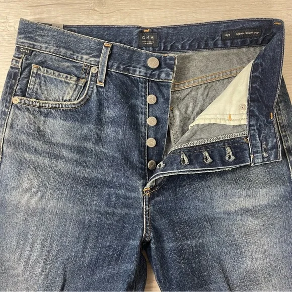 Citizens of Humanity Liya High Rise Classic Fit Crop with Distressed Hem, 26 - Picture 9 of 14